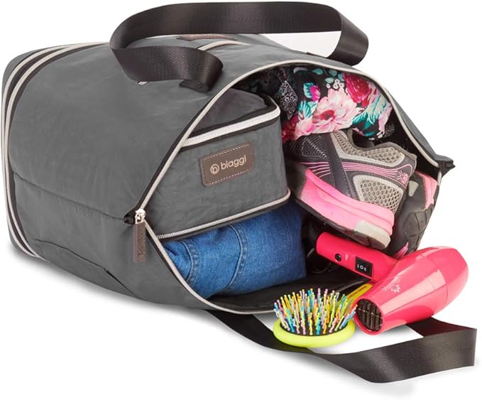 biaggi ZipSak Boost! Foldable Travel Tote – Lightweight Carry-On Personal Item Travel Bag for Women, Airplane, Gym, Overnight