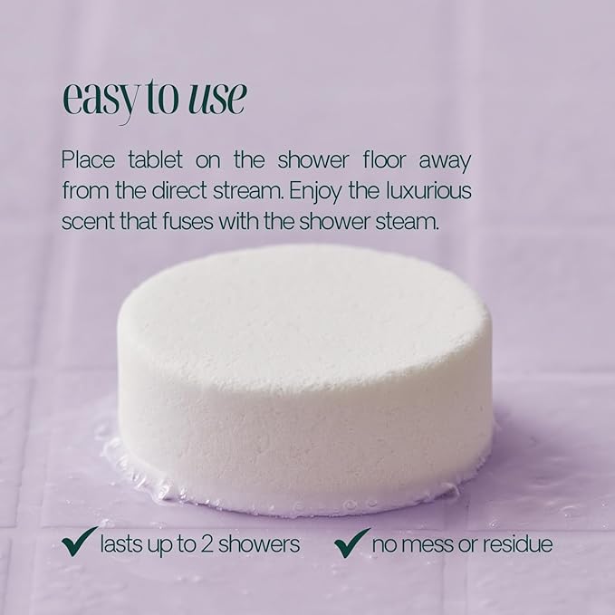 Shower Steamers Aromatherapy 10 Pack - Made in USA with Natural Essentials Oils for Christmas Stocking Stuffers, Birthday Gifts for Women and Men, White Elephant, Relaxation - Lavender