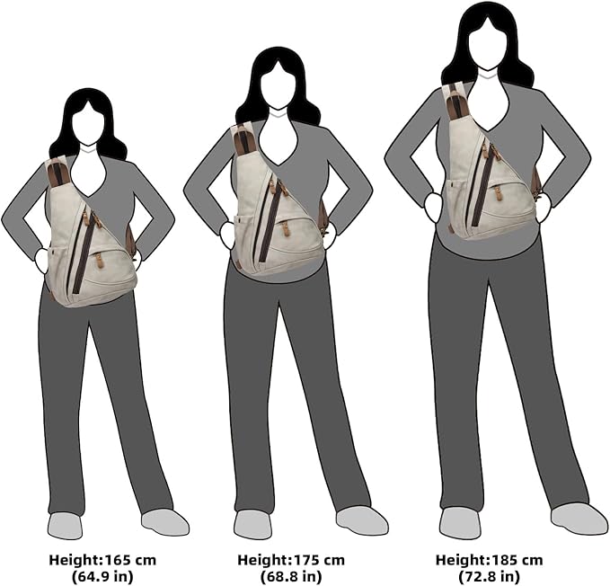 KL928 PU Leather Sling Bag - Small Crossbody Backpack Shoulder Casual Daypack Rucksack for Men Women