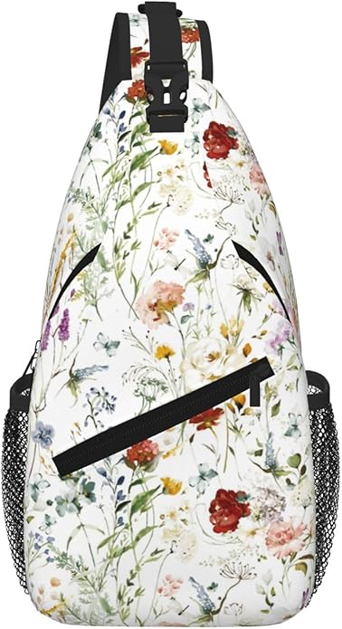 Cross Chest Bag Diagonally for Men Shoulder Bag for Travel Hiking Trendy Sling Bag with Adjustable Shoulder Strap