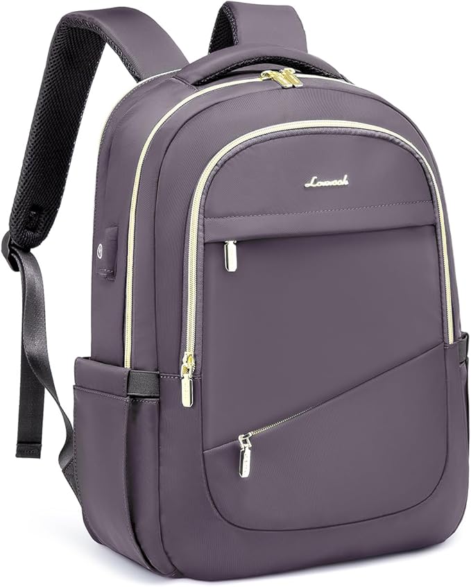 LOVEVOOK Laptop Backpack for Women, Slim Business Laptops Bag with Separate Computer Compartment Stylish Daypack for College Work Travel, Fits 15.6" Laptop