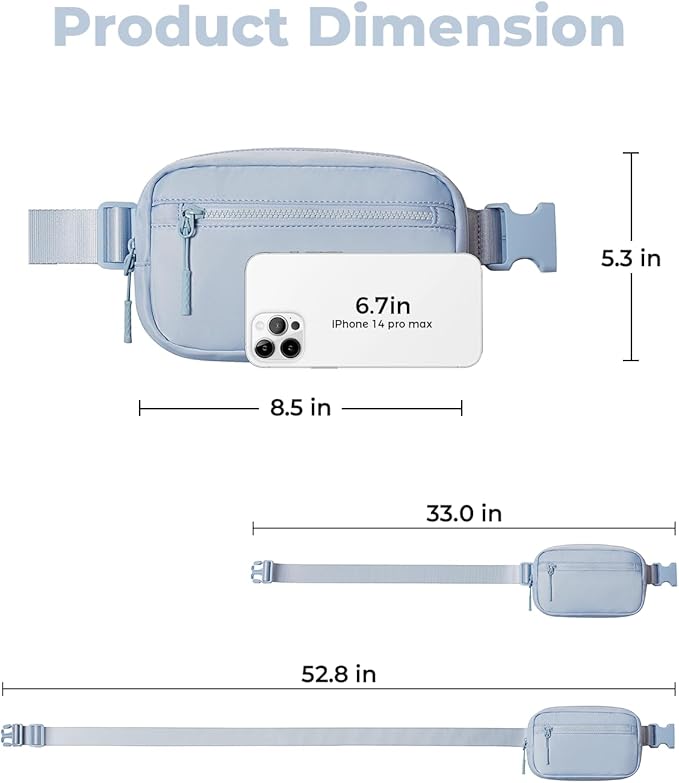 CHOLISS Small Sling Bag for Women and Men, Crossbody Bags Trendy Fanny Packs Chest Bag with Extended Strap