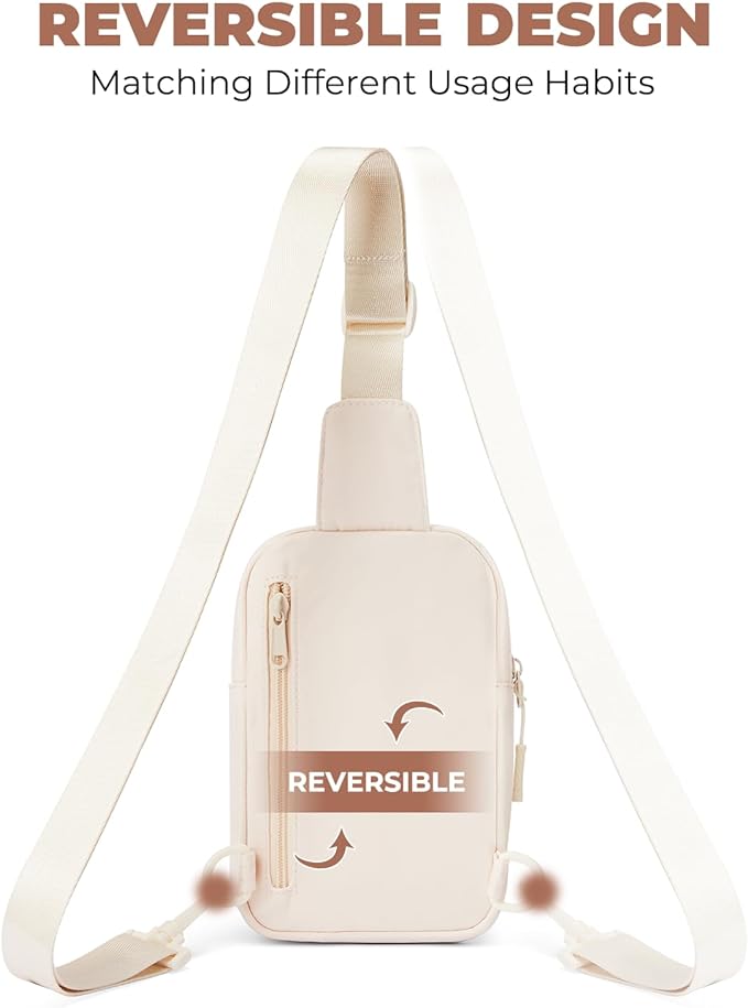 CHOLISS Small Sling Bag for Women and Men, Crossbody Bags Trendy Fanny Packs Chest Bag with Extended Strap