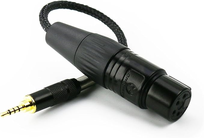 NewFantasia 2.5mm Trrs Balanced Male to 4-pin XLR Balanced Female Headphone Audio Adapter for Astell&Kern AK240 AK320 AK380 for onkyo DP-X1 FIIO X5III XDP-300R