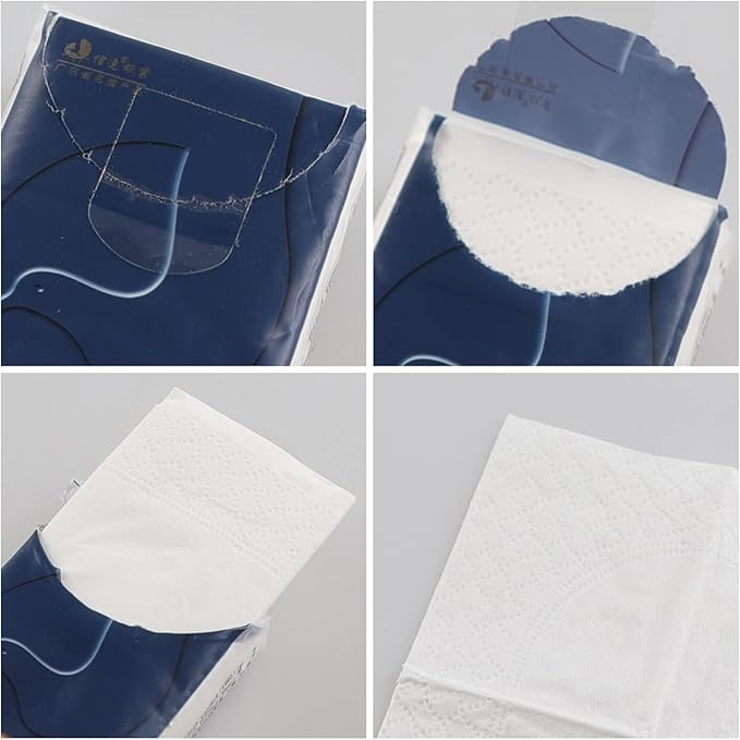 120 Pack Facial Tissue Pocket Size, 4-Ply Small Soft Facial Tissues