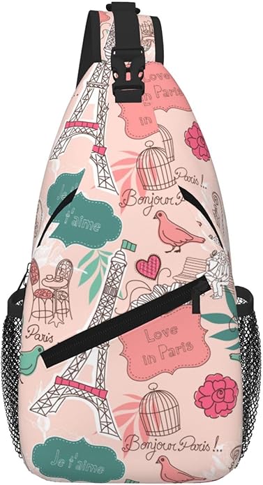 Cross Chest Bag Diagonally for Men Shoulder Bag for Travel Hiking Trendy Sling Bag with Adjustable Shoulder Strap