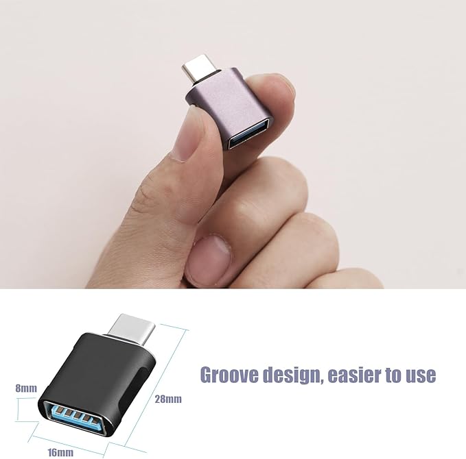 10 Pack Up to 10Gbps/120W Usbc to USB Adapter,USA to USB-c adopters,U sb to USB C Connector,Type C Male to a Female Adapter for Charger,Phone 15/16, PC, Laptop, Tablet, Keyboard etc, Black