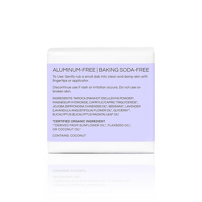Little Seed Farm All Natural Deodorant Cream, Aluminum Free Deodorant for Women or Men, 2.4 Ounce - Lavender
