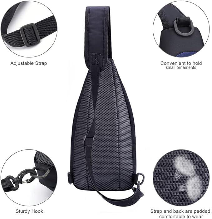 Y&R Direct 14 Colors Lightweight Sling Backpack Sling Bag Travel Hiking Small Backpack for Women Men Gifts