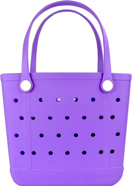 Beach Bag，Rubber Tote Bag ，Washable Tote for Boat Pool Sports Gym