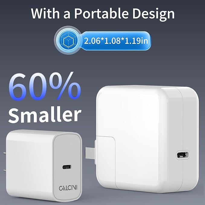 USB C Charger, 65W Type C Fast Charger for MacBook Pro, Galaxy, Dell, iPhone 15, iPad Pro, and More