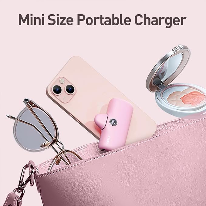 iWALK USB-C Portable Charger for iPhone 15/16, Mini 20W 4,800mAh Wireless Power Bank Fast Charging Travel Battery Pack Compatible with iPhone 16/15/15 Plus/15 Pro/15 Pro Max, Andriod Phone Samsung