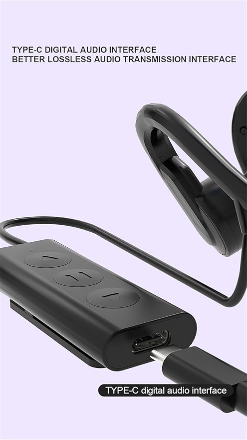 Wired Bone Conduction Bluetooth Headphones with 3.5Mm/Typec Wires,Open-Ear Bluetooth 5.3 Headphones with Microphone, IP68 Waterproof Earphones for Cycling Workout Hiking