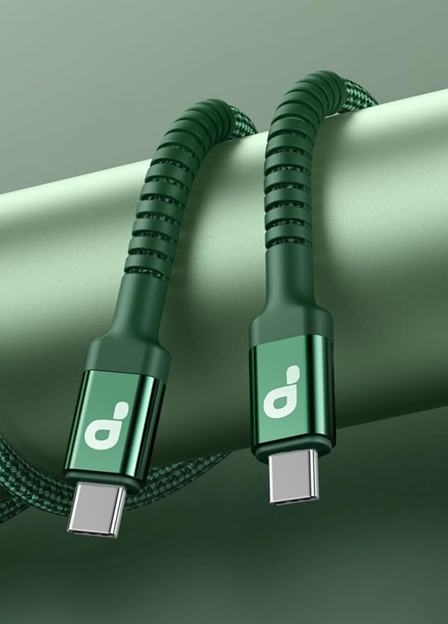 USB C Cable Fast Charging 10FT, 2Pack USBC to USBC Cable, iPhone 16 15 Charger Long Type C Nylon Braided USB-C Charger Cord for iPhone 17/16/15/Pro Max/Plus/Samsung Galaxy S23/LG/Switch-Green