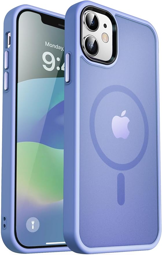 MOCCA Strong Magnetic for iPhone 12 Case/iPhone 12 Pro Case, [Compatible with Magsafe][Mil-Grade Drop Protection] Slim Shockproof Translucent Protective Phone Case for iPhone 12/12 Pro 6.1“, Blue