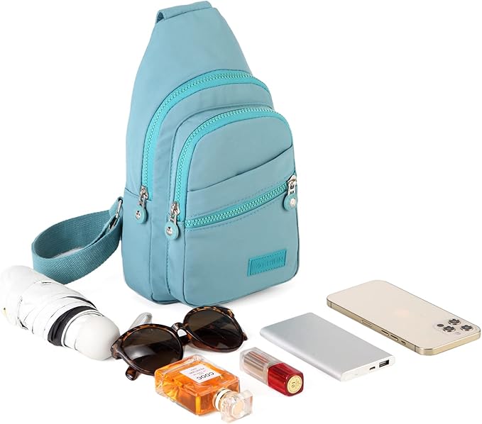 EVANCARY Small Sling Bag for Women Men, Sling Backpack Chest Daypack Crossbody Bag for Travel Outdoor Hiking