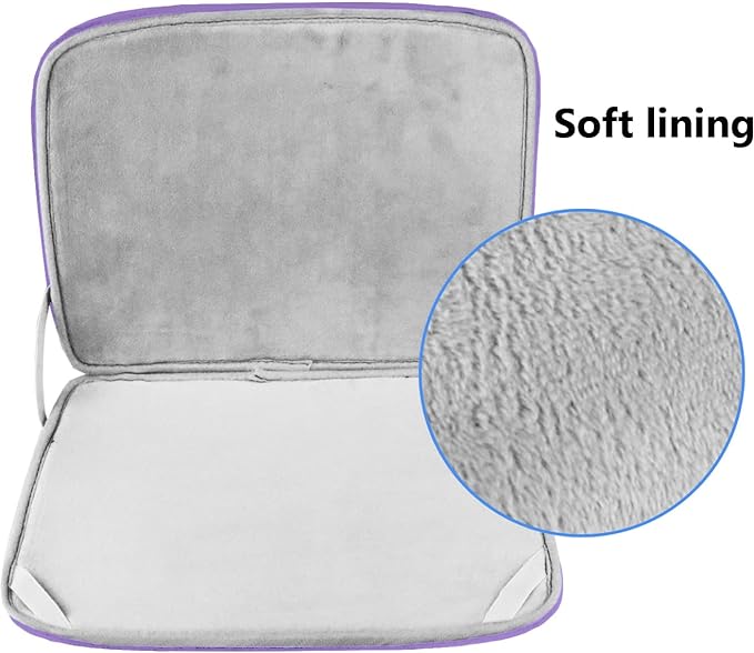14 inch Laptop Case, Shockproof Protective Computer Sleeve Flip Cover Briefcase Carrying Bag Compatible with 14" HP, Lenovo, Asus, Acer, Notebook, Chromebook Computer, Light Purple