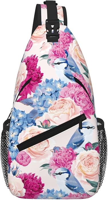 Cross Chest Bag Diagonally for Men Shoulder Bag for Travel Hiking Trendy Sling Bag with Adjustable Shoulder Strap