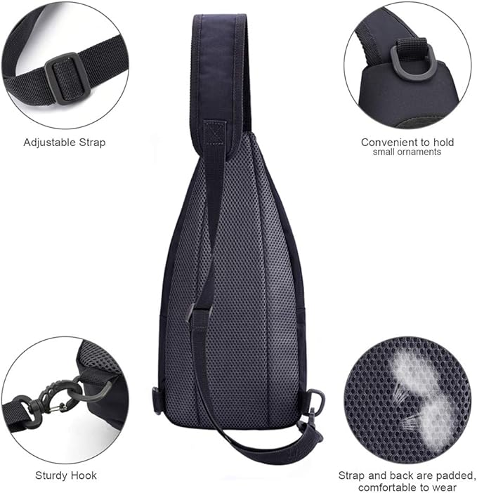 Y&R Direct 14 Colors Lightweight Sling Backpack Sling Bag Travel Hiking Small Backpack for Women Men Gifts