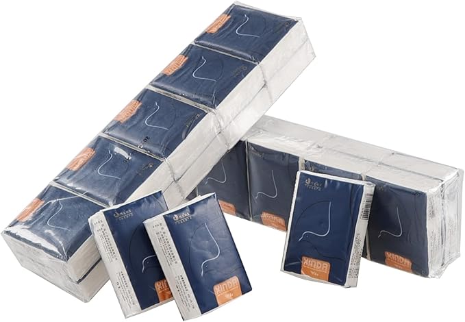 120 Pack Facial Tissue Pocket Size, 4-Ply Small Soft Facial Tissues