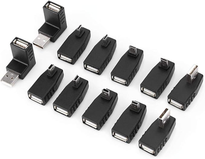 USB Adapter Kit, 40PCS Multiple USB2.0 Adapter Converter Connectors, Compatible USB1.1/1.0
