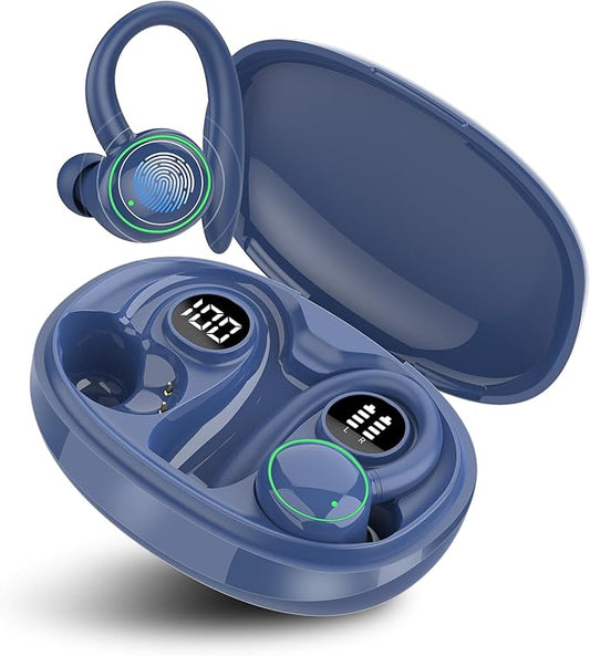 Ai Language Translation Earbuds, 144 Language Translator Earbuds 3-in-1 Translation Headphones, Blue