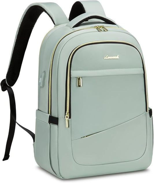 LOVEVOOK Laptop Backpack for Women, Slim Business Laptops Bag with Separate Computer Compartment Stylish Daypack for College Work Travel, Fits 15.6" Laptop