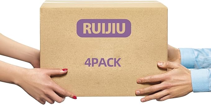 260 Count 4 PACK Disposable Face Towel, 100% Cotton Biodegradable Soft, Large Size 10"X 12"and Thick Disposable Clean Face Towels for Washing and Drying RUIJIU