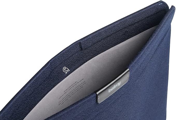 Bellroy Laptop Sleeve (Fits 16 Inch Laptop or MacBook, Slim Protective Case with Magnetic Closure)- Navy