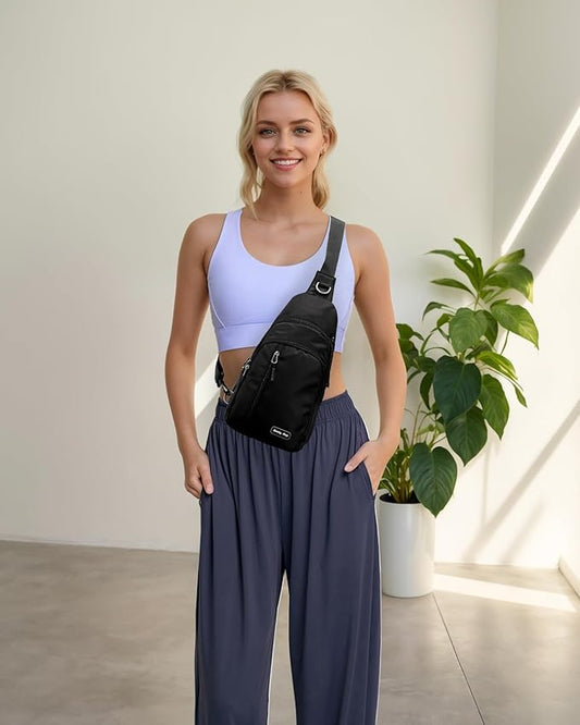 Seoky Rop Small Sling Bag Crossbody for Men Women One Strap Shoulder Cross Body Bag Sling Backpack for Travel