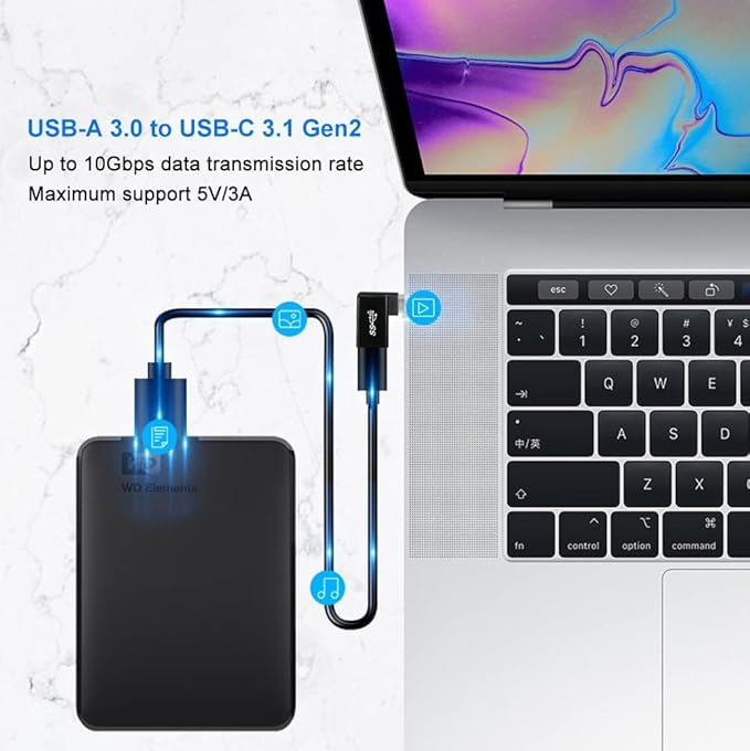 USB C to USB Adapter,USBC to USB A 3.0 OTG Adapter, Type C Thunderbolt Converter USB-C Port Adaptor Connector for Apple MacBook Pro Air Mac, Surface Pro, iPad,Samsung Chromebook, Dell Laptop Computer