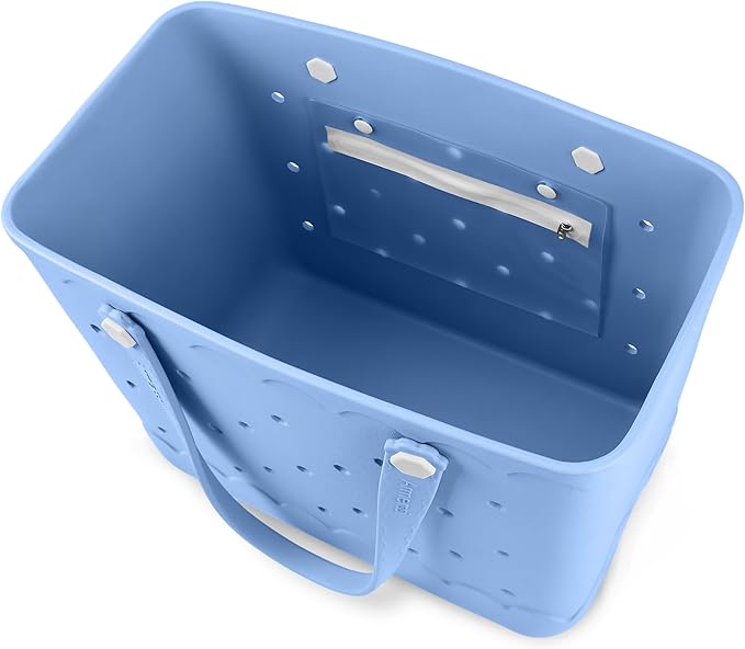 Armerssi Rubber Tote Bag For Women Large Rubber Beach Bag Waterproof Washable Handbag Durable Tote Bag Beach Swimming Travel