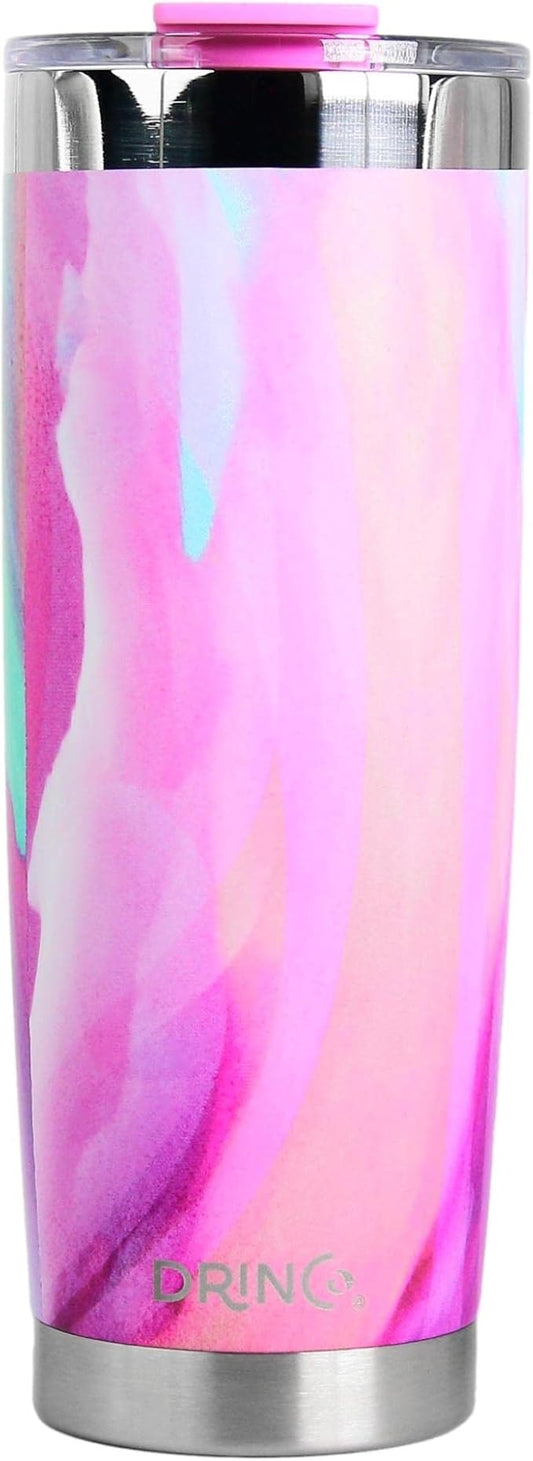 Drinco - 20 oz Stainless Steel Tumbler | Double Walled Vacuum Insulated Mug With Lid, 2 Straws, For Hot & Cold Drinks (20oz Galaxy, 20oz)