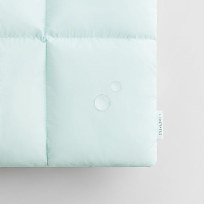 Comfyable Puffy Laptop Sleeve 13 Inch 14 Inch, Quilted Puffer Laptop Carrying Case, Pillow Case Compatible with MacBook Air M4 2025 M3 M2 M1, MacBook Pro M4 Pro/Max, Ice Blue