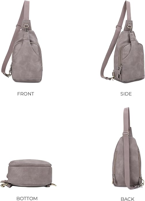 JESSIE & JAMES Brooke Unisex Concealed Carry Sling Bag Crossbody Backpack Purse