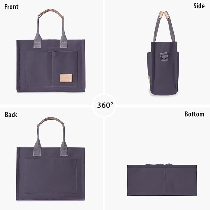 Tote Bags for Women Canvas Tote Purse Crossbody with Pockets Top Handle Shoulder Satchel Bag for Women