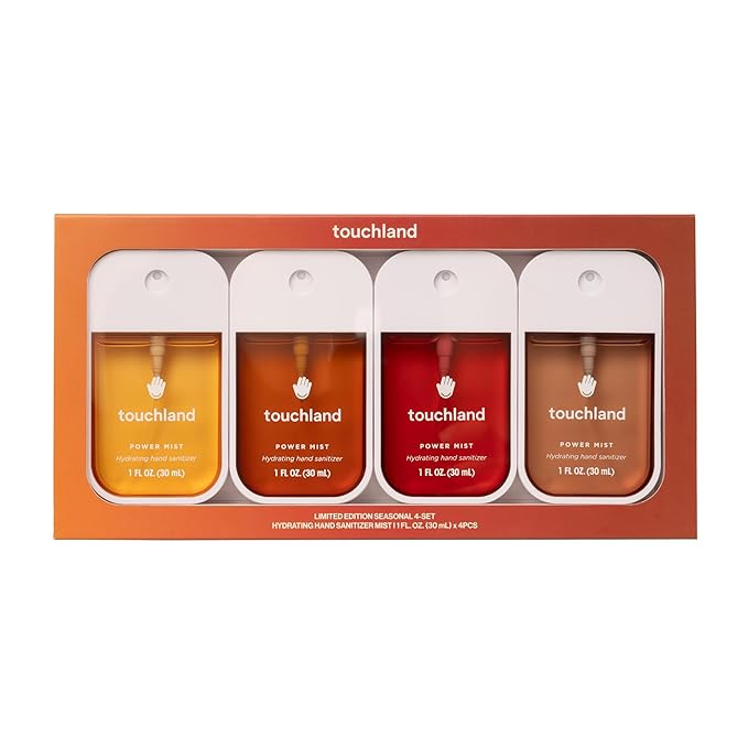 Touchland Limited Edition Seasonal Power Mist Hydrating Hand Sanitizer 4-Set