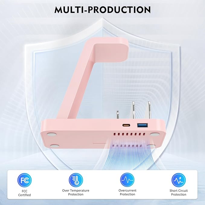 Wireless Charger for iPhone - 5 in 1 Charging Station for Multiple Devices Apple: Wireless Charging Stand Dock for iPhone 16e 16 15 14 13 12 Pro Max Apple Watch Airpods