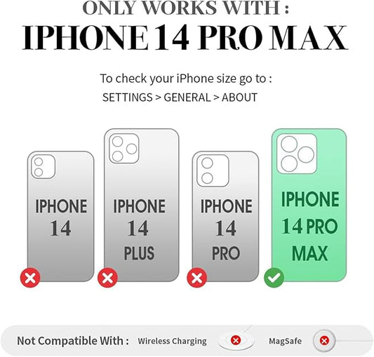 Phone Case for iPhone 14 Pro Max Case with Strap Lightweight Tortoiseshell TPU Slim Phone Cover for Women Girls Grily Brown Shockproof Phone Cover for iPhone 14 Pro Max, Tortoise Print