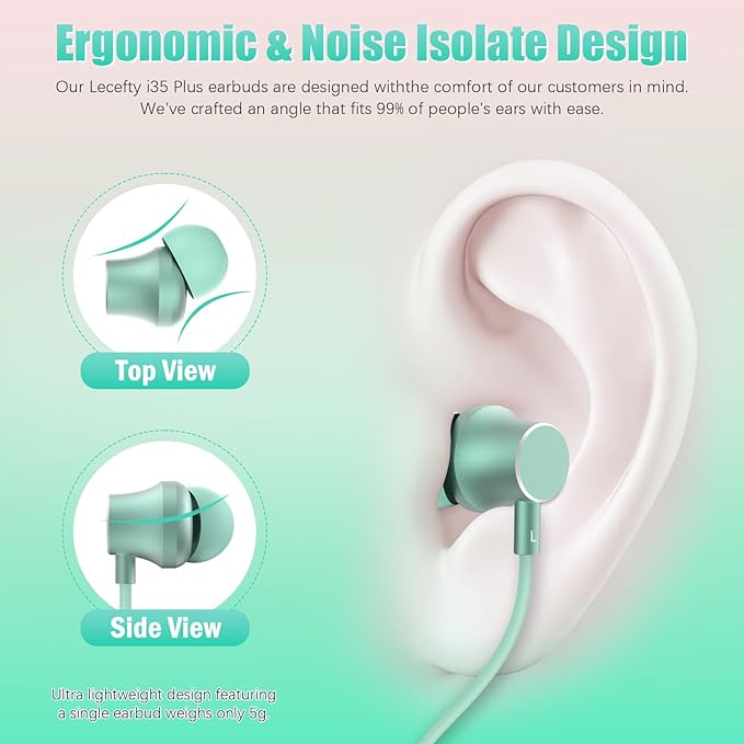 Neckband Bluetooth Headphones, 200H Extra Long Playtime Wireless Stereo Neckband Earbuds with Microphone, Waterproof Balanced Armature Drivers in Ear Headset for Sports/Workout (Pink Green)