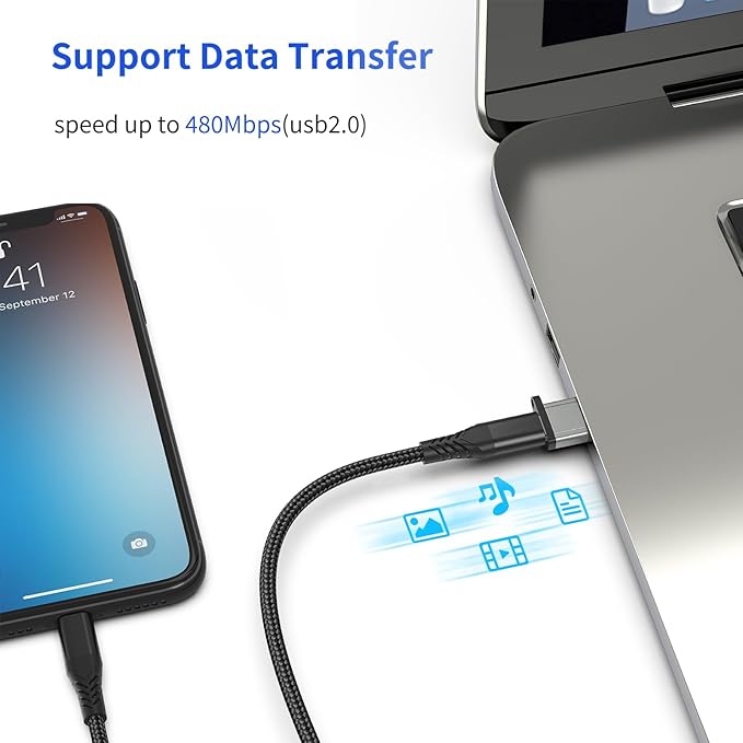 ULIFTUS USB-A to USB-C Adapter 3-Pack, Gold-Plated USB Type C to USB A Converter Compatible with Apple iPhone 15 Pro/Max iPad Samsung CarPlay, USB C to A Adaptor for Car