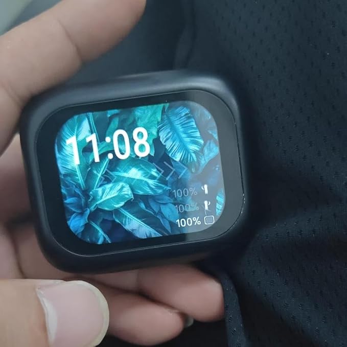 Real Time Translation Earbuds Noise Reduction Full-Color Touch Screen Wireless Bluetooth Earphone