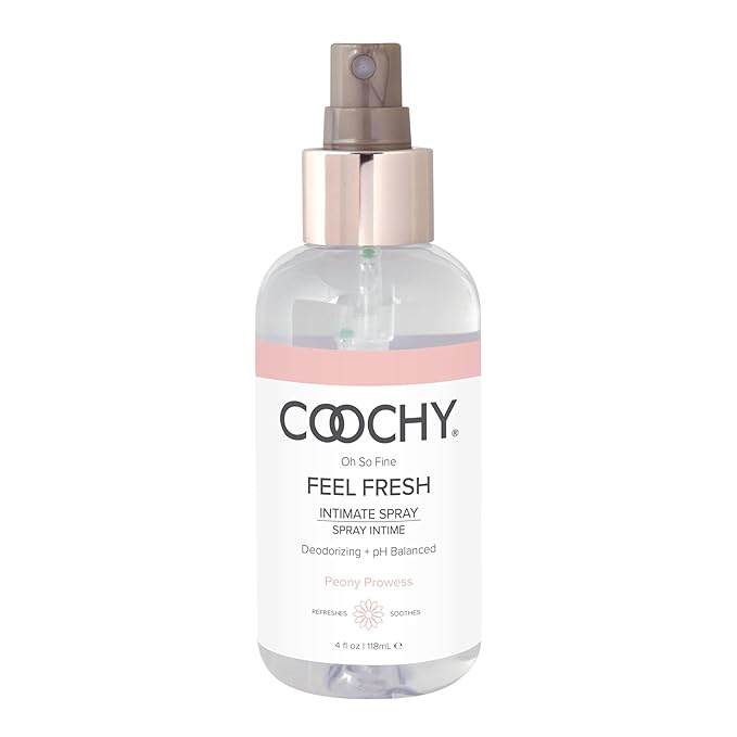 Coochy Intimate Feminine Spray for All Day Fresh Scent & Odor Protection | Made from Natural Deodorizing & Essential Oils | Maintains Vaginal pH Balance, No Gluten, No Paraben (4floz/118mL)
