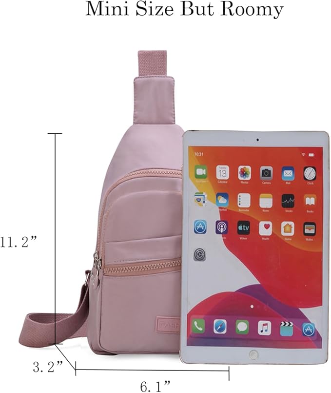 EVANCARY Small Sling Bag for Women Men, Sling Backpack Chest Daypack Crossbody Bag for Travel Outdoor Hiking