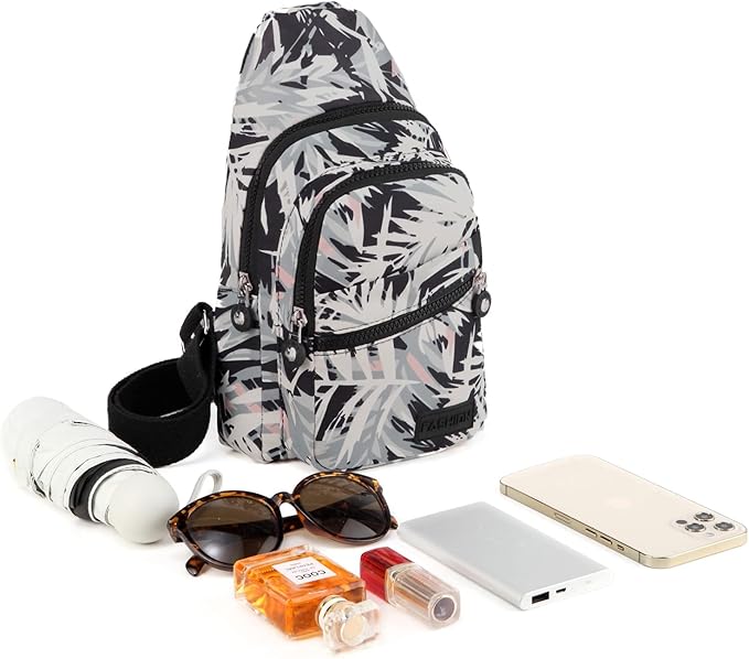 EVANCARY Small Sling Bag for Women Men, Sling Backpack Chest Daypack Crossbody Bag for Travel Outdoor Hiking