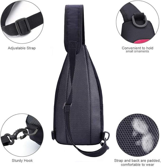 Y&R Direct 14 Colors Lightweight Sling Backpack Sling Bag Travel Hiking Small Backpack for Women Men Gifts