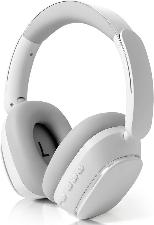 Wireless Over-Ear Headphones, Bluetooth 5.4, Active Noise Canceling ANC, 100H Battery, Foldable, Built-in Mic, Soft Earpads, Adjustable for Gym, Work, Travel, iOS/Android