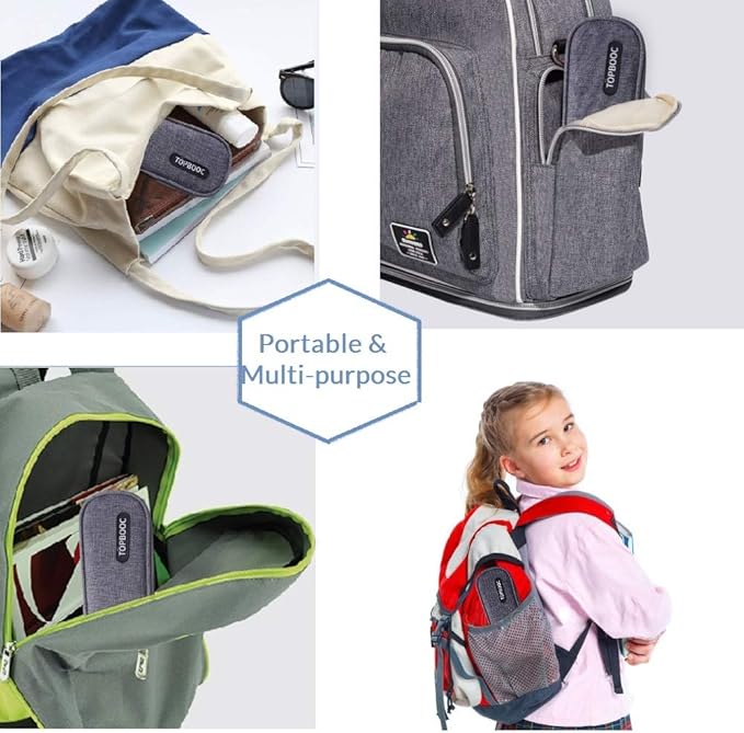 Portable Stainless Steel Flatware Set, Travel Camping Cutlery Set, Portable Utensil Travel Silverware Dinnerware Set with a Waterproof Case (Gold)