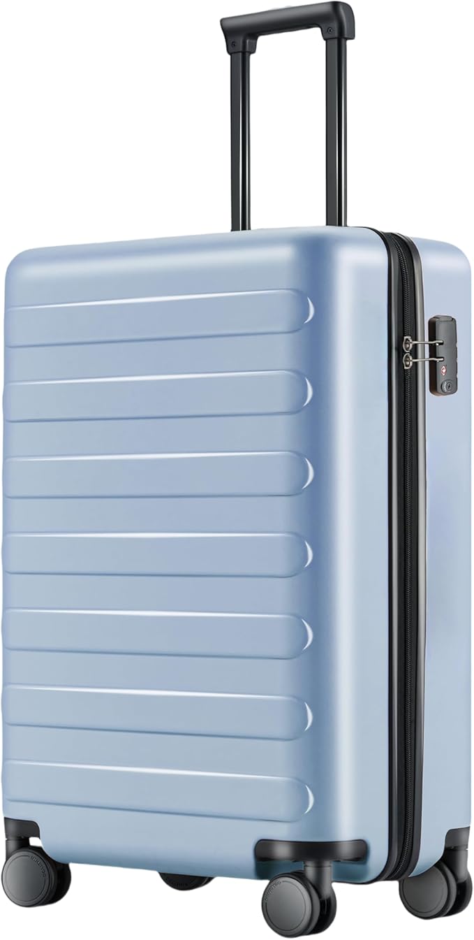 NINETYGO Carry On Luggage 22x14x9 Airline Approved, 20 Inch Luggage with Smooth Spinner Wheels, Lightweight, Hard Shell PC Suitcase Carry-On, Travel Luggage, TSA Approved (Shadow, Rhine Basic)