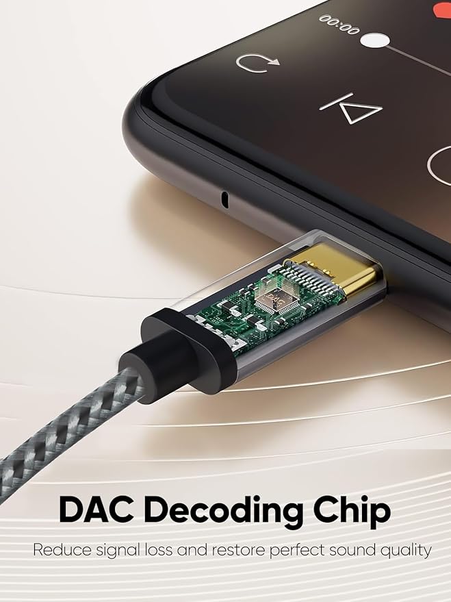 CableCreation USB C to 3.5mm Audio Cable with USB Charging Cable, Car Aux Cable, Type C to Aux Jack Headphone Car Stereo with 18W Charge for iPhone 16 15 Pro Max Plus, Galaxy S24/S23+, Pixel 9/8/7+